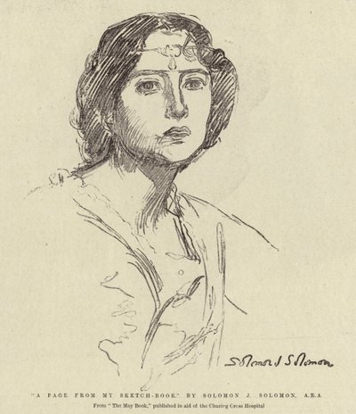 Una Página de Mi Cuaderno de Bocetos de Solomon Joseph Solomon